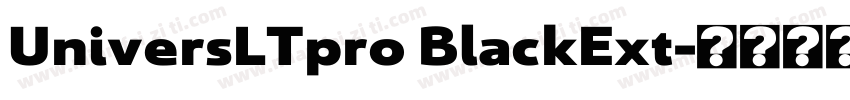 UniversLTpro BlackExt字体转换